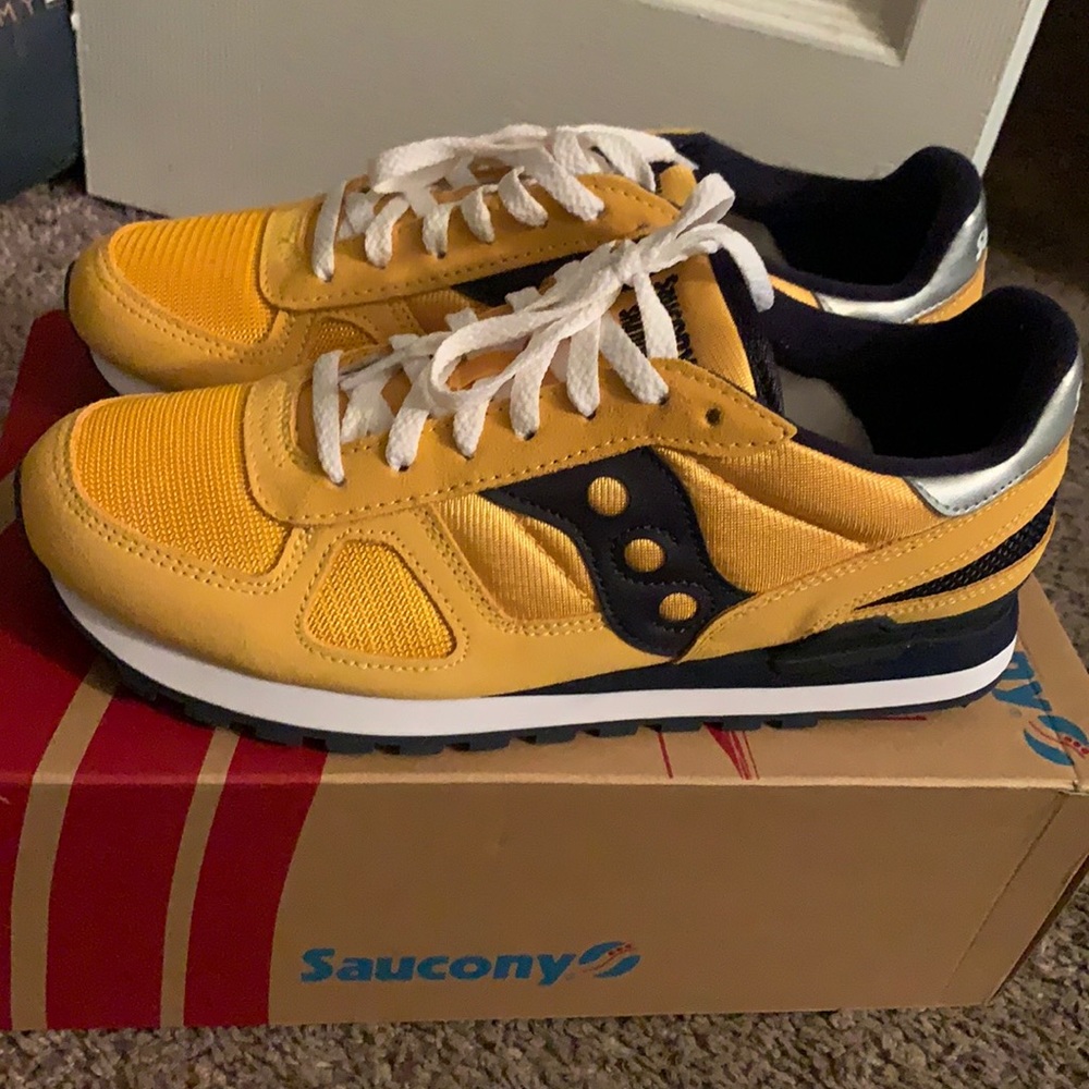 Yellow/Navy Shadow Original Saucony Sneakers